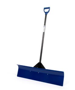 The Snowcaster 36UPH Snow Shovel Pusher and Barn Shovel with 36-Inch Heavy Duty Plastic Blade, Blue