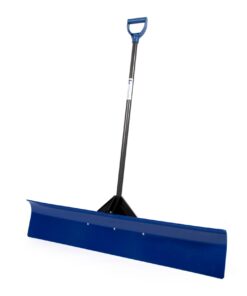 The Snowcaster 48UPH Snow Shovel Pusher and Barn Shovel with 48-Inch Heavy Duty Plastic Blade, Blue